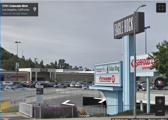 Google Street View of Eagle ROck Plaza